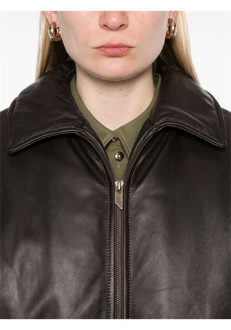 Giacca bomber in pelle in marrone Salvatore santoro - donna SALVATORE SANTORO | 47089DTMR